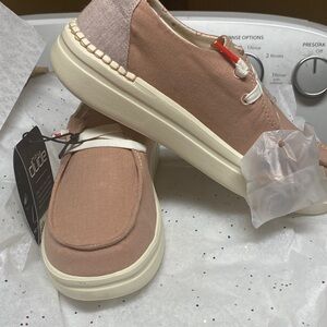 Hey Dude Cranberry Rose Canvas Slip-Ons